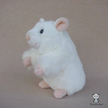 Minunat Jucărie Drăguț Umplute Totoro Papusa Viața Reală Pluș Hamster Jucarii Pentru Copii Mini Mouse-Ul Alb Păpuși 8932