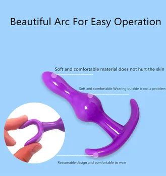 4BUC/Set Vibrator Erotic Jucarii Anale de Prostata pentru Masaj din Silicon vibrator Anal Margele Jucarii Sexuale pentru Femei Barbati