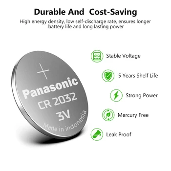 PANASONIC 50Pcs 3V CR2032 DL2032 KL2032 5004LC SB-T15 Baterie cu Litiu Butonul de Celulă rotundă Potrivit Sprijină Ceas Calculator