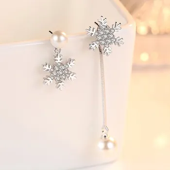 NEHZY argint 925 Bijuterii noi de înaltă calitate moda retro femeie perle cubic zirconia ciucure lung cercel floare