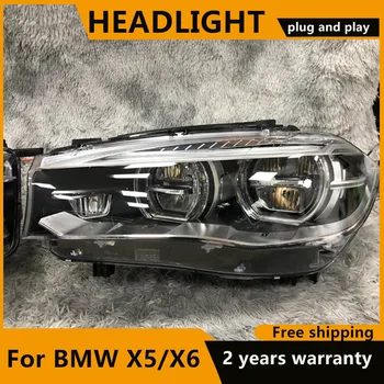 Styling auto Pentru BMW X5/X6-2017 Faruri pentru BMW X5/X6 Cap Lampa LED Auto far