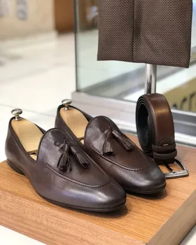 Pantofi barbati Nou pentru 2020 Bărbați de Înaltă Calitate din Piele Pu de Siguranță de Pantofi de Moda de sex Masculin Vinage Classic Loafer Pantofi Soulier Homme HG203 9039