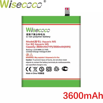 WISECOCO Baterie 3600mAh Pentru BQ Aquaris M5 Telefon Mobil În Stoc cele mai Recente de Producție de Înaltă Calitate Baterie+Numărul de Urmărire 908