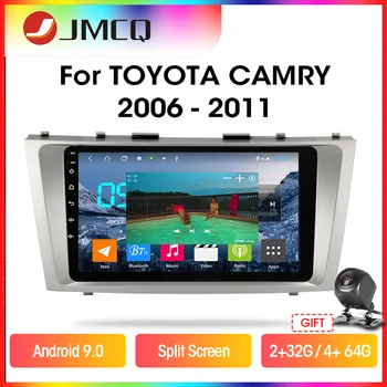 JMCQ T9 RDS DSP 4G+64G Radio Auto Pentru Toyota camry 7 XV 40 50 2006-2011 Multimidia Video Android 9.0 GPS Navigaion Split Screen