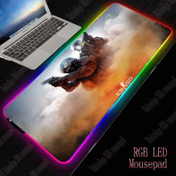 Mairuige Gaming Mouse Pad RGB Mare Gamer Computer de Fundal Mousepad Cu USB Pentru Birou Tastatură LED Soareci Mat Pentru CSGO Gamer