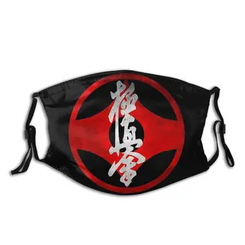 Karate Kyokushin Reactorul Japoneză Reutilizabile Tipărite Gura Masca de Fata Windproof cu Filtre de Praf Clema Capac Protecție
