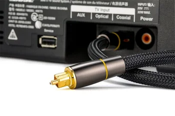 Digital Cablu Audio Optic 1m 3m SPDIF Coaxial Cablu Toslink pentru Amplificatoare Blu-ray Player Soundbar Fibra de Cablu Placat cu Aur