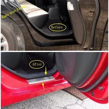 Lapetus Interior Glafuri Usi Scuff Placa Pedala De Bun Venit Acoperi Trim Fit Pentru Mazda 2 Demio - 2019 Accesorii Auto