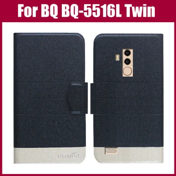 Vânzare Fierbinte! BQ BQ-5516L Twin Caz Nou de Sosire 5 Culori de Moda Flip Ultra-subțire din Piele Capac de Protectie Telefon Sac