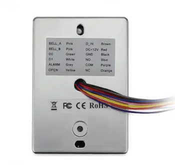 RFID metal control acces, Anti-Vandal Caz de Metal 2000 De Utilizatori de Proximitate ID 125k Independent Tastatura o Ușă de Control Acces Sistem