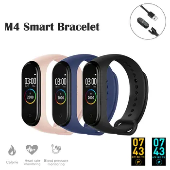 M4 Brățară Inteligent Tensiunii Arteriale Monitor De Ritm Cardiac Fitness Tracker M4 Brățară Inteligent Bluetooth Wirstband Impermeabil Smartband