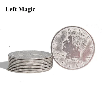 5 Pc-Uri Super-Subțire Palming Monede (Dolar Jumătate Versiune) Trucuri Magice Care Apar/Dispar Monedă Magia Accesorii Pusti De Recuzită