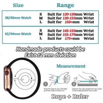 Împletite Solo Buclă pentru Apple Watch 6 5 4 SE 44mm 40mm Real Curea Nailon pentru IWatch Serie 38mm 42mm Fabrica Direct Vinde mai Rapid