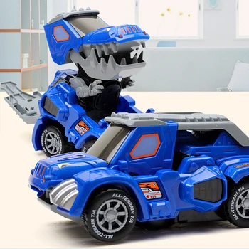 Deforma Dinozaur Jucării Led-uri Auto Dino Vehicul Magic Masina Jucării de Sunet Auto Electric-deformate Dino Racer Copil Masina Pentru Baieti Cadouri