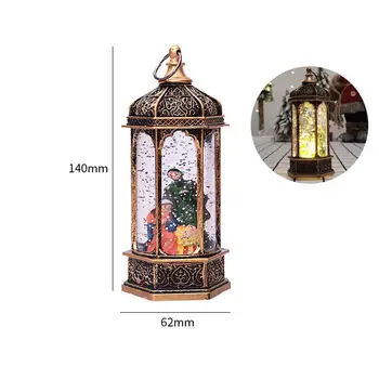 Decoratiuni De Craciun Pentru Casa Felinare Ornamente Moș Crăciun Elan Lampa Kerst Cadou De Anul Nou Baterie Lampă Decorativă