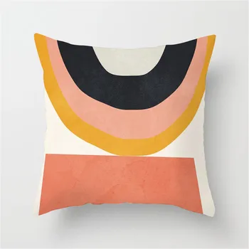 Vânt Nordic abstract geometrie Ultra scurte de catifea strânge perna acasă tesatura Perna de pe canapea