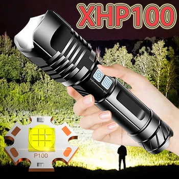 Super-Luminos Xhp100 Puternic Lanterna Led-Uri Lanterna Xhp90 Tactice Usb Reîncărcabilă Lanterna Flash De Lumină 18650 Xhp70 Led-Uri Lanterna