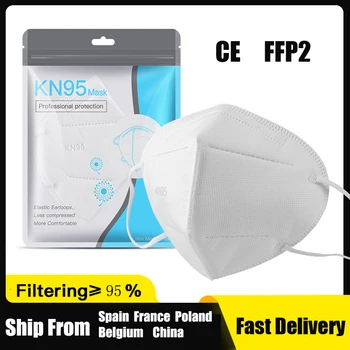 FFP2 95% Filtrate Livrare Rapida KN95 Masca Praf Anti-ceață Și Respirabil Masti de Fata FFP2Masks Gura Inabusi Masca
