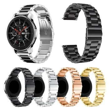 22mm Latime Universal din Oțel Inoxidabil Trupa Pentru Samsung Galaxy Watch 46mm /de Viteze S3 Clasic/S3 Frontieră Curea de Ceas din Metal Bratara