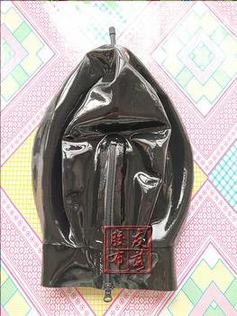 Mască de latex gonflabile masca cu blocare zip Inel D este oficial sabarimala app(zip numai negru)