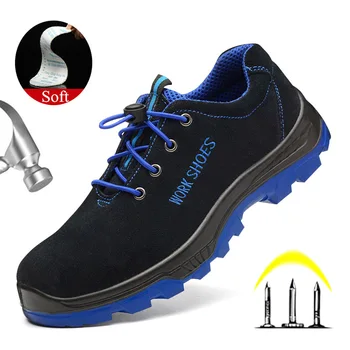 Yuxiang Bărbați Steel Toe de Siguranță Pantofi de Lucru Anti-zdrobitor de Construcție Cizme de Iarnă Pentru Bărbați Cizme de Siguranță Men Steel Toe Încălțăminte