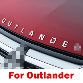 Din Oțel inoxidabil SUBȚIRE pentru Outlander accesorii auto Formularea 3D Scrisoare Autocolant auto Tapiterie auto 3d autocolant Pentru Mitsubishi Outlander