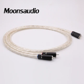 Liton 6N Argint Placat cu Audio Cablu de Interconectare cu Argint Placat cu RCA Mufa pentru Tub Amplificator Mixer