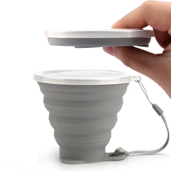 Portabil Silicon Pliere Capace Pentru Pahare Set De Ceasca Reutilizabile Pliabil Ceașcă De Cafea Pliere Halbă De Călătorie Pentru Acasă