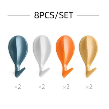 8Pcs/set Creativ cu Balonul cu Aer Cald Cârlig montat pe Perete Cuier Home Cheie Cârlige pentru Agățat Adeziv Cârlig Bucatarie Baie Consumabile 9507