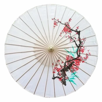 1 BUC Vintage stil Japonez Prune Design de Flori de Mătase Umbrelă Umbrelă de soare Chineză pentru Nunti si Dans de elemente de Recuzită sau Ca Decoratiuni Acasă