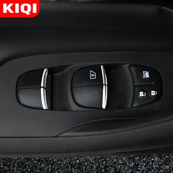 KIQI 7Pcs/Set ABS Cromat Masina Geamului Ridicați Butonul Capacului Ornamental Autocolant pentru Nissan Qashqai J11 2016 - 2020 Accesorii