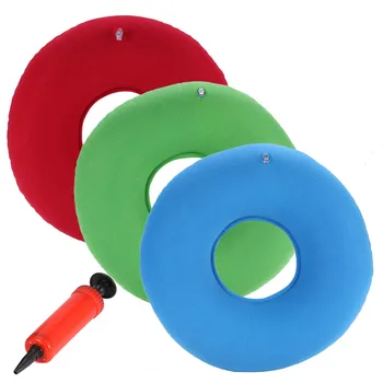 Noul Inel Gonflabile Pernă Rotundă Gogoasa Pad Scaun Hip Sprijin Medical Pentru Hemoroizi Scaun Perna De Masaj Cu Pompa De Roșu, Verde, Albastru