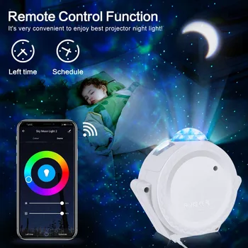 Wifi inteligent de Control de Stele Luna Proiector Galaxy Lumină LED-uri Alimentat de USB 6 Partid de Culoare Lumină de Noapte Decor Acasă de Crăciun cadou D30 9544