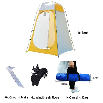 Portabil în aer liber, cabină de Duș Baie a Schimba Camera de Amenajare camping Cort Adapost Plaja de Confidențialitate Toaletă cort pentru Camping în aer liber Ciclism