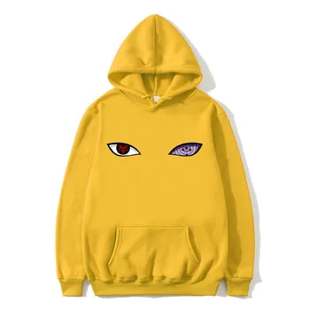 2020 New Sosire Harajuku Anime Hanorace Naruto Clanului Uzumaki Hatake Ochii Imprimare Pulover Tricoul Hip Hop Streetwear