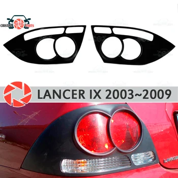 Sprancene pentru Mitsubishi Lancer 9 2003~2009 pentru lumini spate cilia geană plastic ABS muluri tapiterie huse auto styling