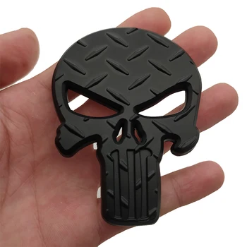 3D Metal pentru Punisher Craniu Schelet Auto Motociclete Corpul Emblema, Insigna de Moda Decorare Auto Styling accesorii Auto