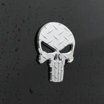 3D Metal pentru Punisher Craniu Schelet Auto Motociclete Corpul Emblema, Insigna de Moda Decorare Auto Styling accesorii Auto