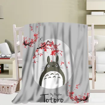 New Sosire Personalizate Totoro Pătură De Canapea Nouă Pătură Portabil Pătură Moale Pat De Avion Domiciliu Pentru Adulți Pătură