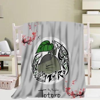New Sosire Personalizate Totoro Pătură De Canapea Nouă Pătură Portabil Pătură Moale Pat De Avion Domiciliu Pentru Adulți Pătură