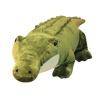 Minunat Nou Joc De Simulare De Crocodil De Plus Perna Moale Jucărie De Pluș Animale Desene Animate Forma De Aligator Papusa Casa Decor Copii Cadouri 9607