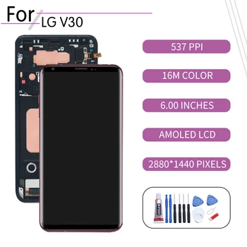 ORIGINAL Pentru LG V30 LCD Touch Ecran Digitizor de Asamblare Pentru LG V30 ThinQ Display cu Rama de Înlocuire H930 H930DS H933 H931