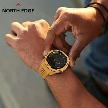 MARGINEA de NORD Bărbați Ceas Inteligent Digital Sport rezistent la apa 50M de Fitness Brățară Dual Time Smartwatch Pedometru Militare Ceas Deșteptător