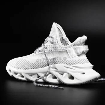 Noua Moda Barbati Cauzalitate Plasă Luminat Pantofi Ușoare Încălțăminte Sport Fly-țesute Adidasi Unisex Respirabil Luminos Antrenor Pantofi