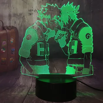 Uzumaki Naruto Japonez Naruto Anime 3D LED Iluzie Optică Lumina de Noapte Lampă de Masă Dormitor Decor de Crăciun lămpi de Dropshipping 9679