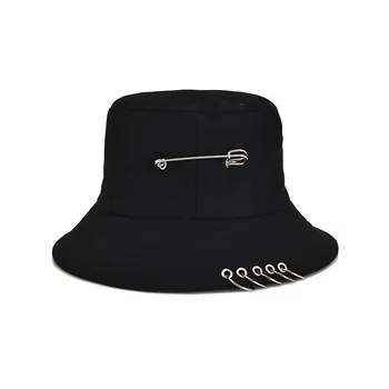 Moda Alb-Negru de Vară 2020 k pop bob Inel găleată Pălărie Femei Bărbați panama Pescuit Pescar Pălărie Hip Hop