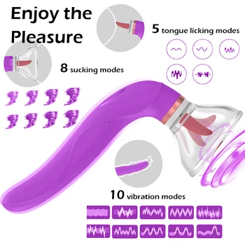 Limba Dildo Vibrator Pentru Femei Intim Bunuri Biberon Fraier Pompa Oral Lins Pizde Stimulării Erotice Jucarii Sexuale pentru Adulți 9711