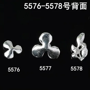 50pcs de Înaltă calitate, Aur/argintiu Materiale din Aliaj de Cristal Leaf Farmecul Pentru Cap DIY Nunta Handmade Bijuterii