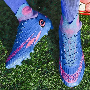 Noile ghete de Fotbal pentru Bărbați de Înaltă Top de Formare Glezna AG/TF Unic în aer liber Ghete Pantofi Sport Spike Femei Crampon Fotbal Gazon Cizme de Mens