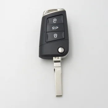 Xinyuexin Modificat Flip Key Remote Shell FOB Caz pentru VW Jetta Golf Passat 3Button Cheie de la Distanță Pentru a Schimba Stilul Nou Nu Logo-ul